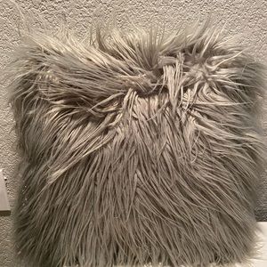 Shaggy Long Fur Throw Pillow